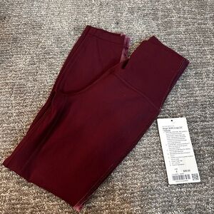 Lululemon Athletica Burgundy Leggings